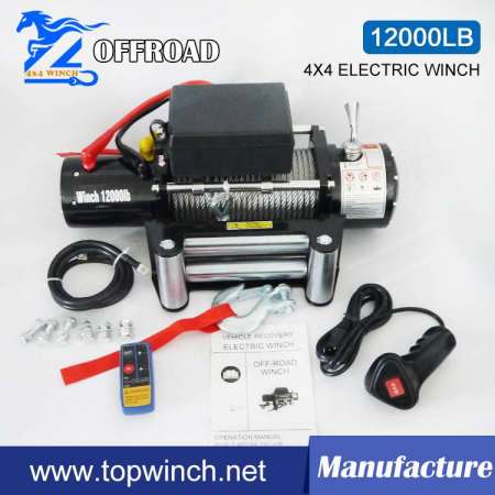 SUV 4X4 12V DC Electric Winch Truck Winch Auto Winch (12000lb)