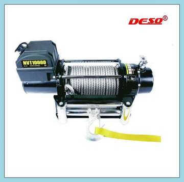 Auto Electric Wire Rope Winch with 12000lbs Pulling Capacity